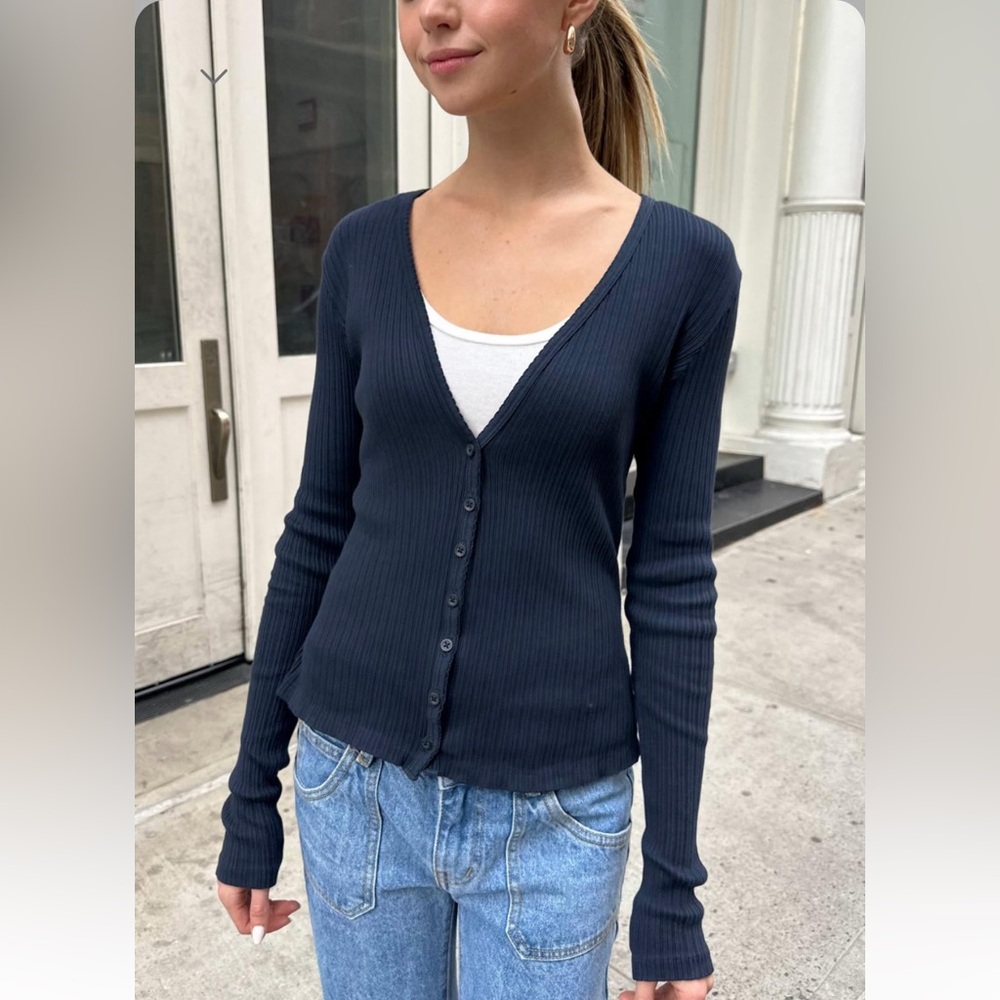 Brandy Melville Navy Paige Top